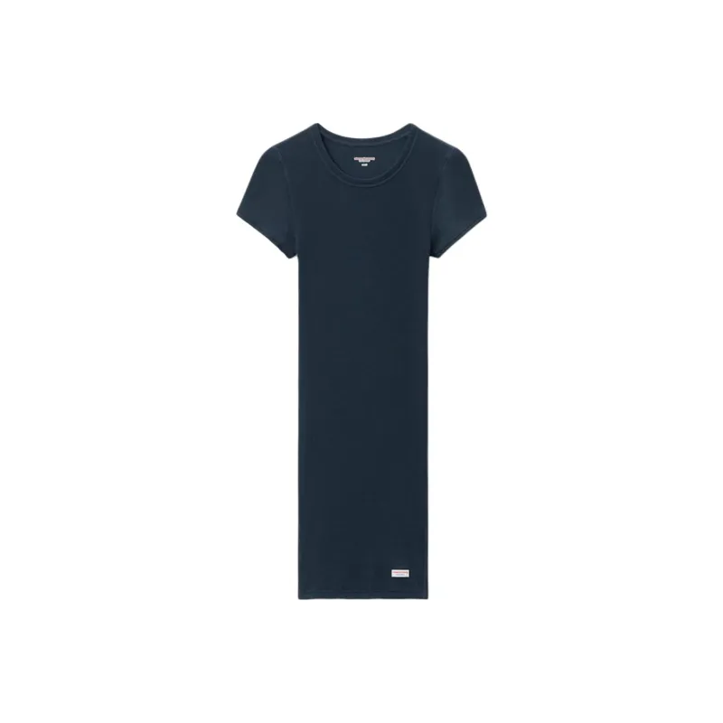 Alexander Wang Bodywear Series SS25 Short-Sleeved Dresses Women's Navy-0