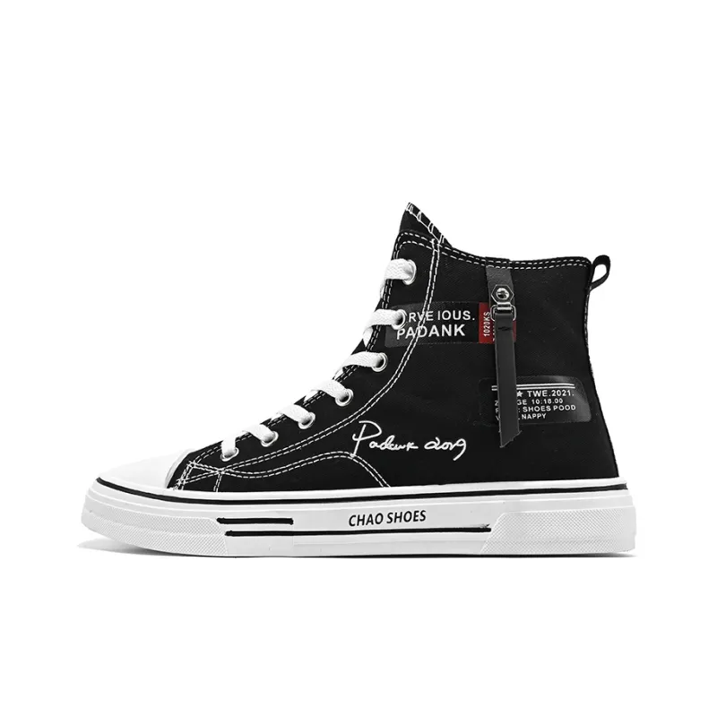 Dao Tu Sen Abrasion Resistant High Top Canvas Shoes Men's-0