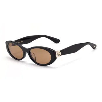 Fakeme Plate Irregular Shape Sunglasses Unisex Dark Tea