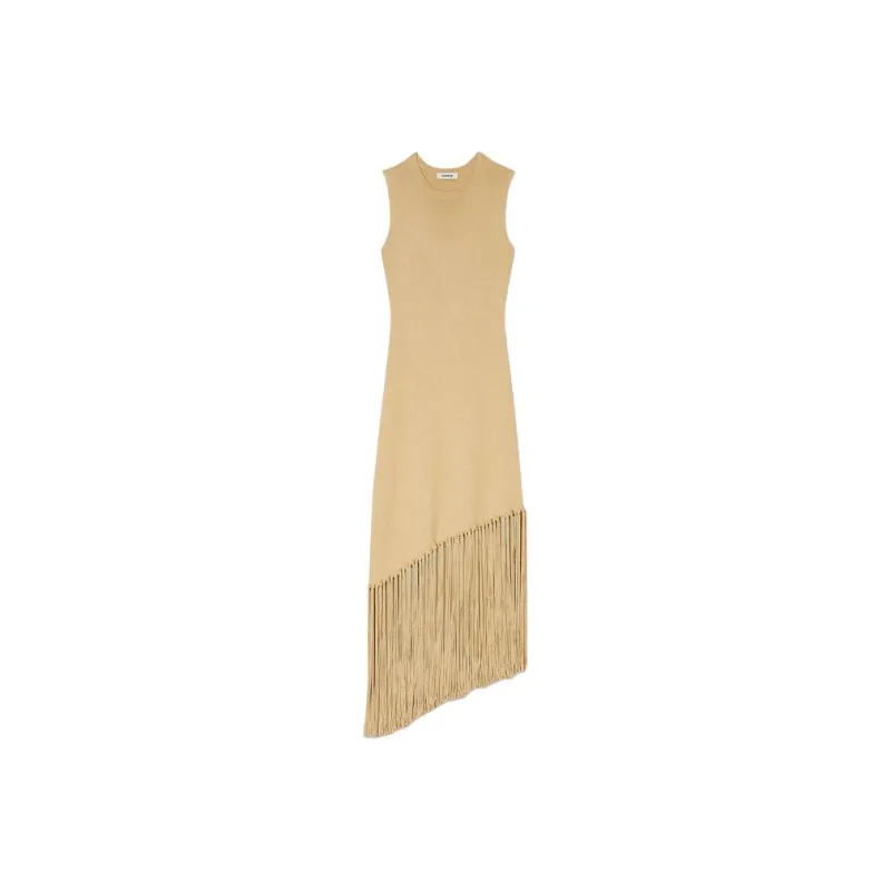 Sandro Sleeveless Dress Women's Light Brown-0