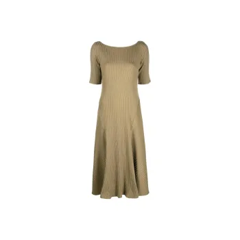 THEORY Short-Sleeved Dresses Women's Khaki