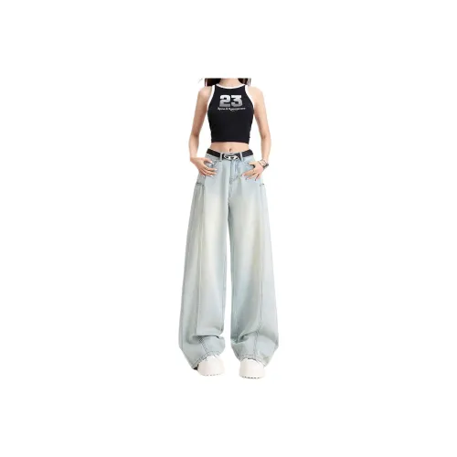 Concubine Zhu Jeans Women's Nostalgic Blue