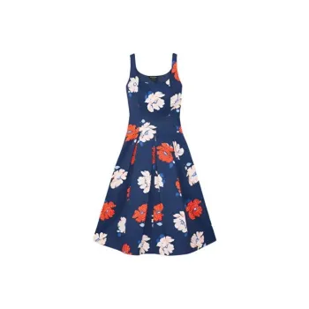 Kate Spade SS24 Sleeveless Dress Women's Navy