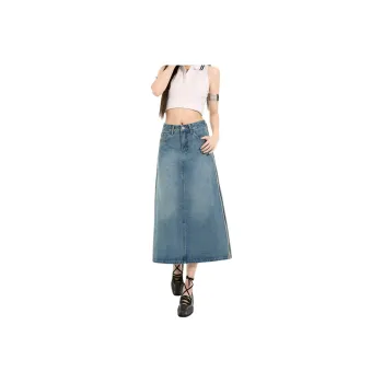 Jenna Chun Denim Long Skirt Women's