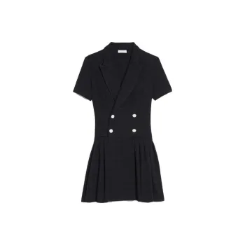 Sandro Short Sleeved Dress Women's Black