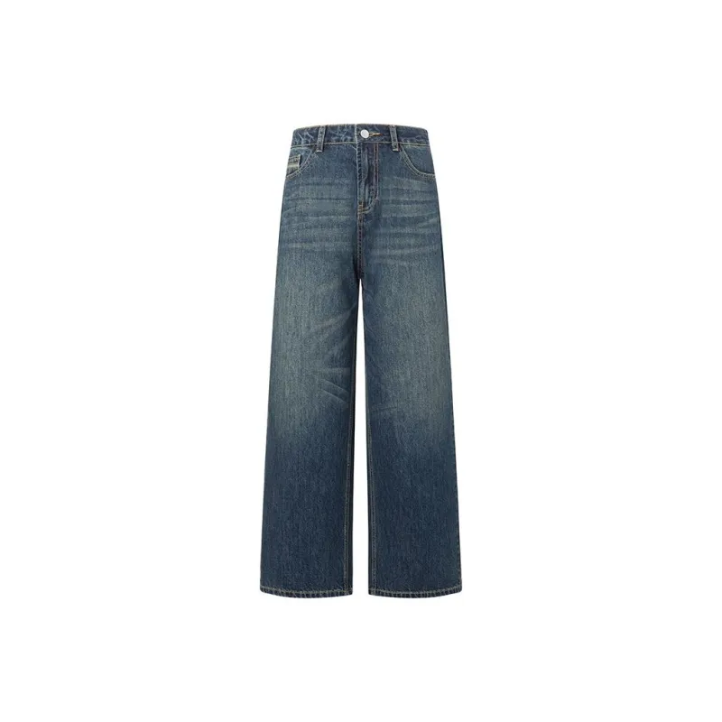 YINLEI Jeans Women's Vintage Blue-0