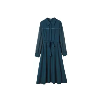 Dme Long Sleeved Dresses Women's Diamond Blue