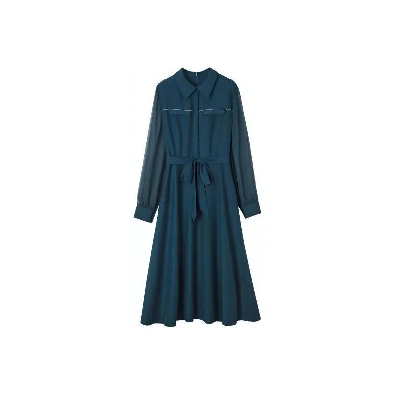 Dme Long Sleeved Dresses Women's Diamond Blue-0