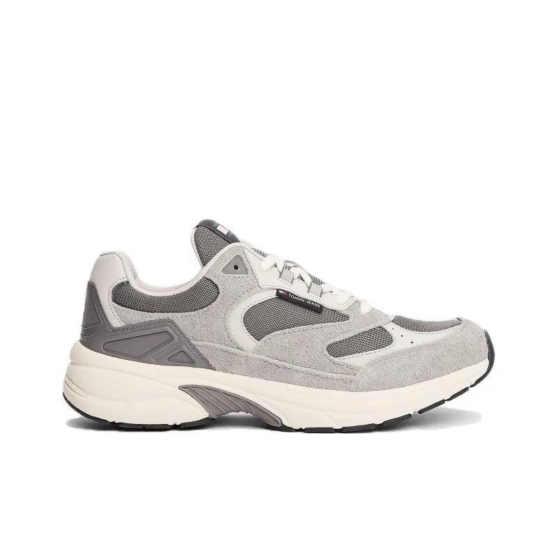 Tommy Hilfiger Trainers Low Top Casual Shoes Men's Greige-1
