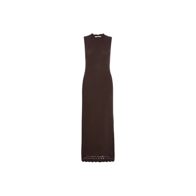 FRAME Sleeveless Knitted Maxi Dress-0
