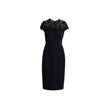 ROEYSHOUSE Short Sleeved Dresses Women's Black
