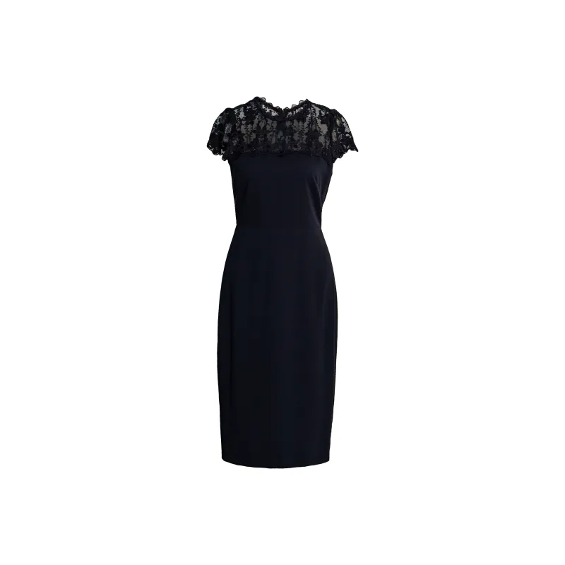 ROEYSHOUSE Short Sleeved Dresses Women's Black-0