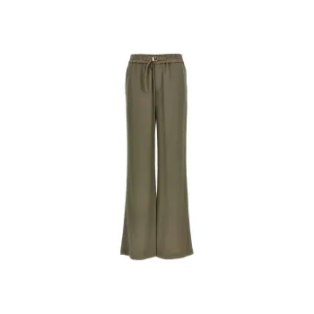 AMIPARIS Paris Logo Detailed Drawstring Palazzo Pants