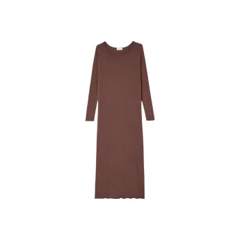 AMERICAN VINTAGE A.M FW24 ROBE FEMME SONOMA Long-Sleeved Dresses Women's Vintage Chocolate