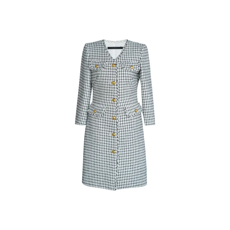 ROEYSHOUSE SS24 Long Sleeved Dresses Women's Plaid-0