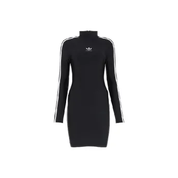 Balenciaga X Adidas Long Sleeve Mini Dress Black