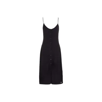 Calvin Klein Logo print Buttoned Midi Dress
