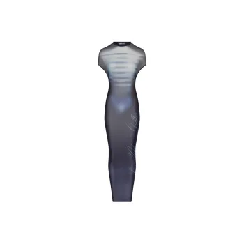 Jean Paul Gaultier Short Sleeved Dress Women's Dark Blue