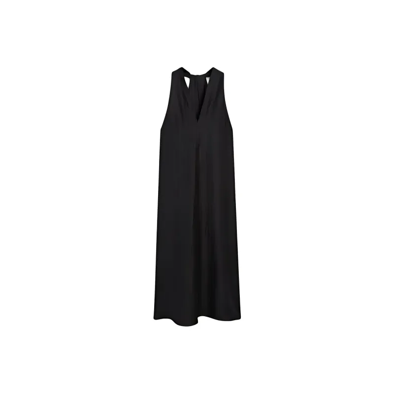 Massimo Dutti Sleeveless Dress Women's Black-0