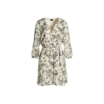 PINKO Tattoo print Wrap Minidress