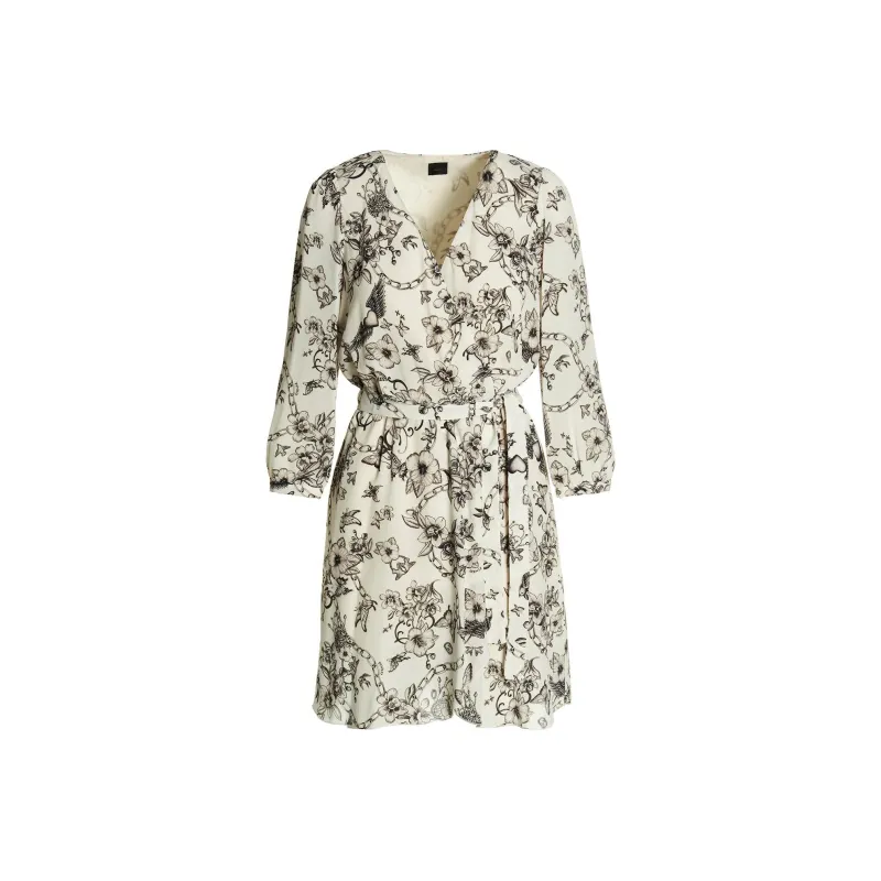 PINKO Tattoo print Wrap Minidress-0