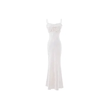 Blovelan Slip Dress Women's Pearl White