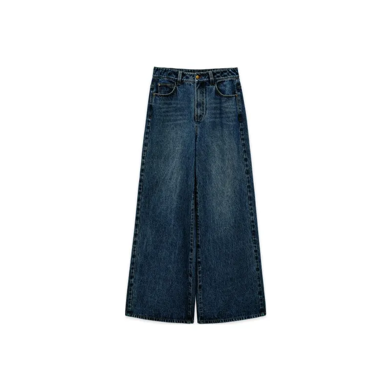 INSUN SS24 Jeans Women's Navy Blue-0
