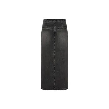 MOCO Denim Long Skirts Women's Denim Black