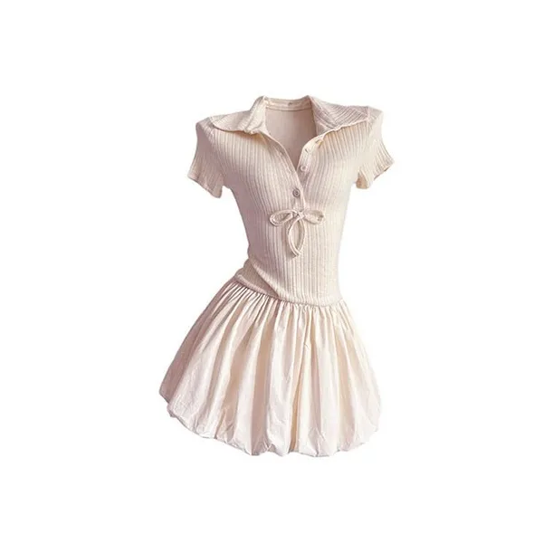 INCO VIBE Short Sleeved Dress Women's Gray-6