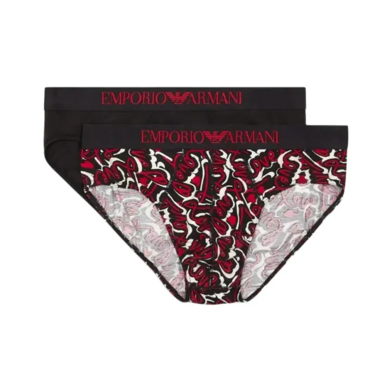 EMPORIO ARMANI Two pack Of Valentine's Day Capsule Collection Briefs-0