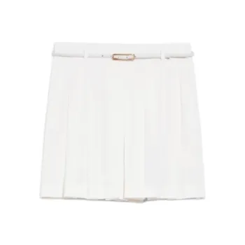 MaxMara Studio Abilita Collection Cady Culottes Casual Shorts Women's White