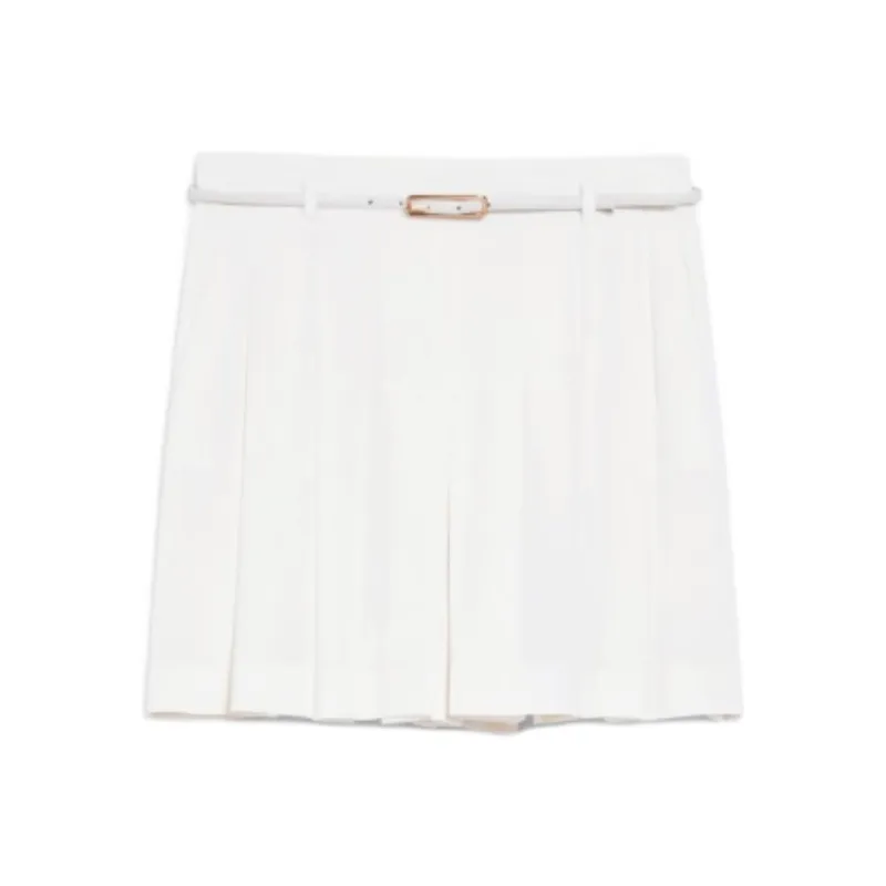 MaxMara Studio Abilita Collection Cady Culottes Casual Shorts Women's White-0