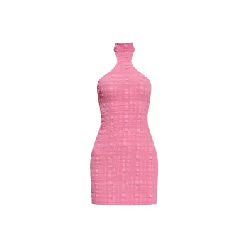 NANUSHKA Mylene Checked Seersucker Minidress