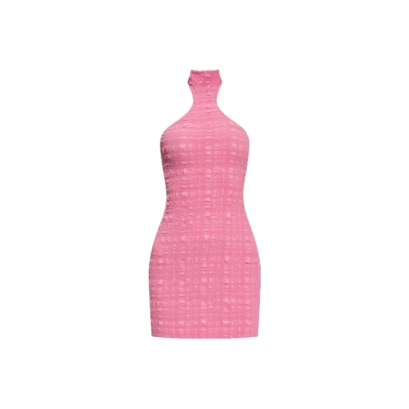 NANUSHKA Mylene Checked Seersucker Minidress-0