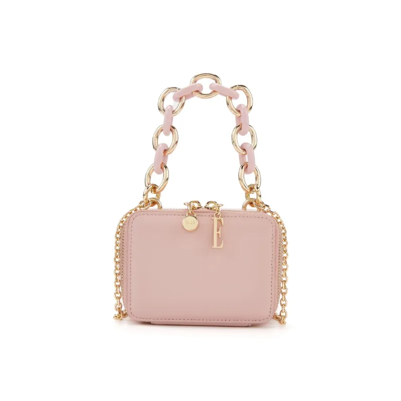 ELLE Cow Leather Box Bag Handbag Women's Multicolor-10