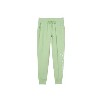 Victoria's Secret PINK Knitted Sports Pants Women's Light Green Logo