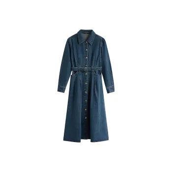Inman x MILEI Long Sleeved Dresses Women's Blue
