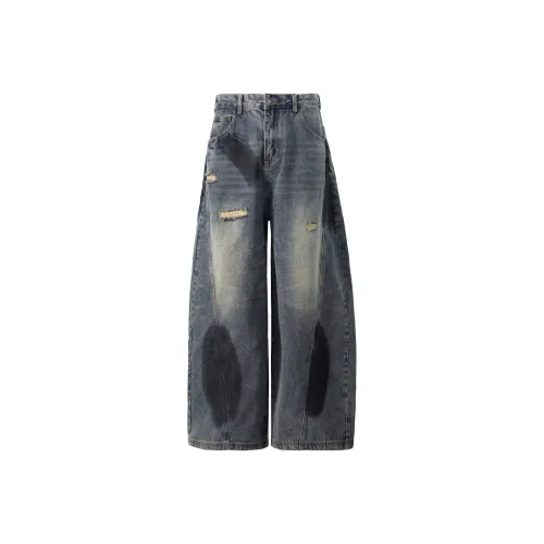 Mu Xiao Xin Jeans Women's Dark Blue