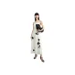 Cream White Silhouette Flower