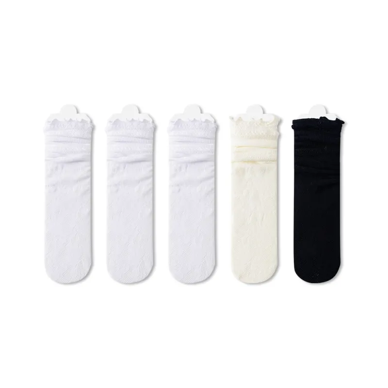 MIIOW Knee High Socks Women's 5 Pack-0