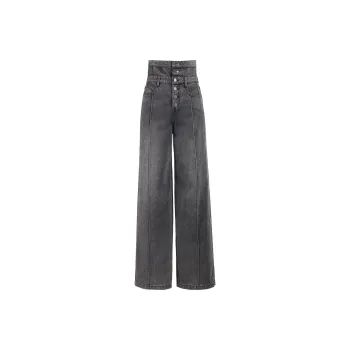 Ochirly Jeans Women's Black Gray 070