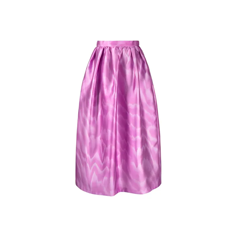 MSGM Casual Long Skirts Women's Purple-0