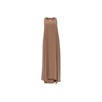 MM6 Maison Margiela Crepe texture Wrap Maxi Dress