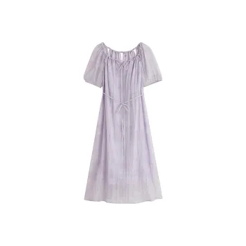 Inman Short Sleeved Dress Women's Smoke Purple