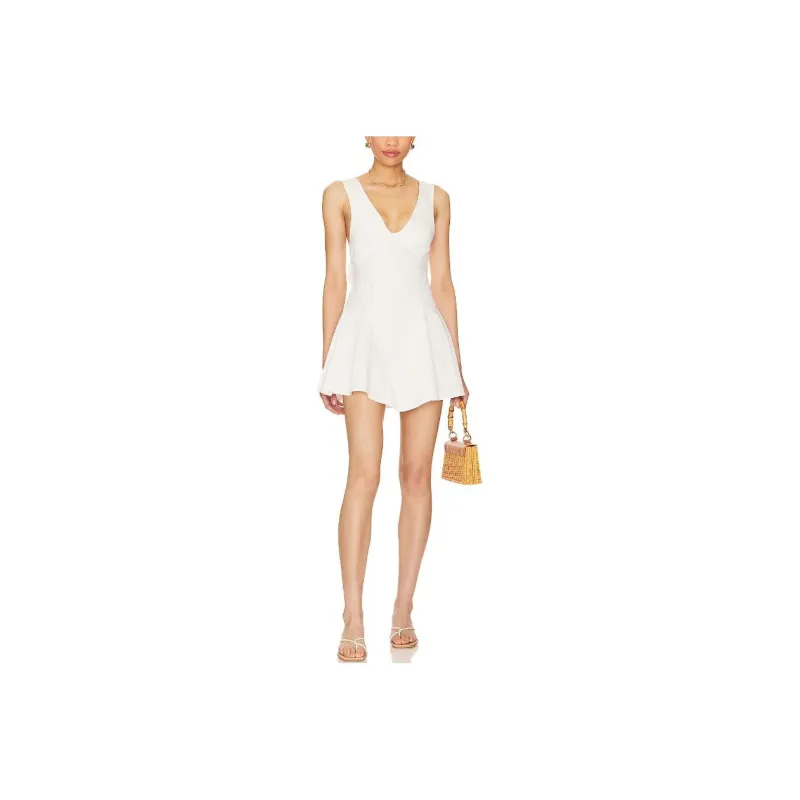 FREE PEOPLE Sleeveless Dress Women's White-0
