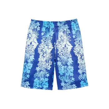 Sandro Printed Bermuda Shorts Casual Shorts Women's Royal Blue