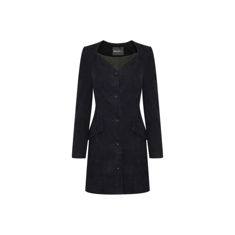 MO&CO Long Sleeved Dresses Women's Black-0