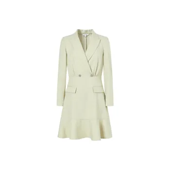JZ. ANNAKRO Long Sleeved Dresses Women's Light Green