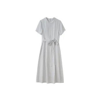To The West Short Sleeved Dress Women's Gray