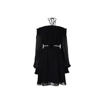 Misi Camii Long Sleeved Dresses Women's Black